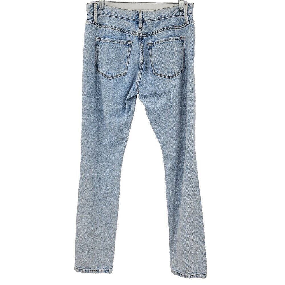 Frame Le Garcon Distressed Boyfriend Jeans In Natoma Light Wash Women’s Size 25 - Picture 5 of 11